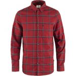 Fjallraven Hemden | Herren Övik Comfort Flannel Shirt M Red Oak-Navy
